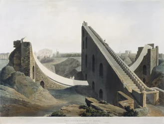 Das Observatorium in Delhi, Tafel XIX aus Oriental Scenery, veröffentlicht 1808